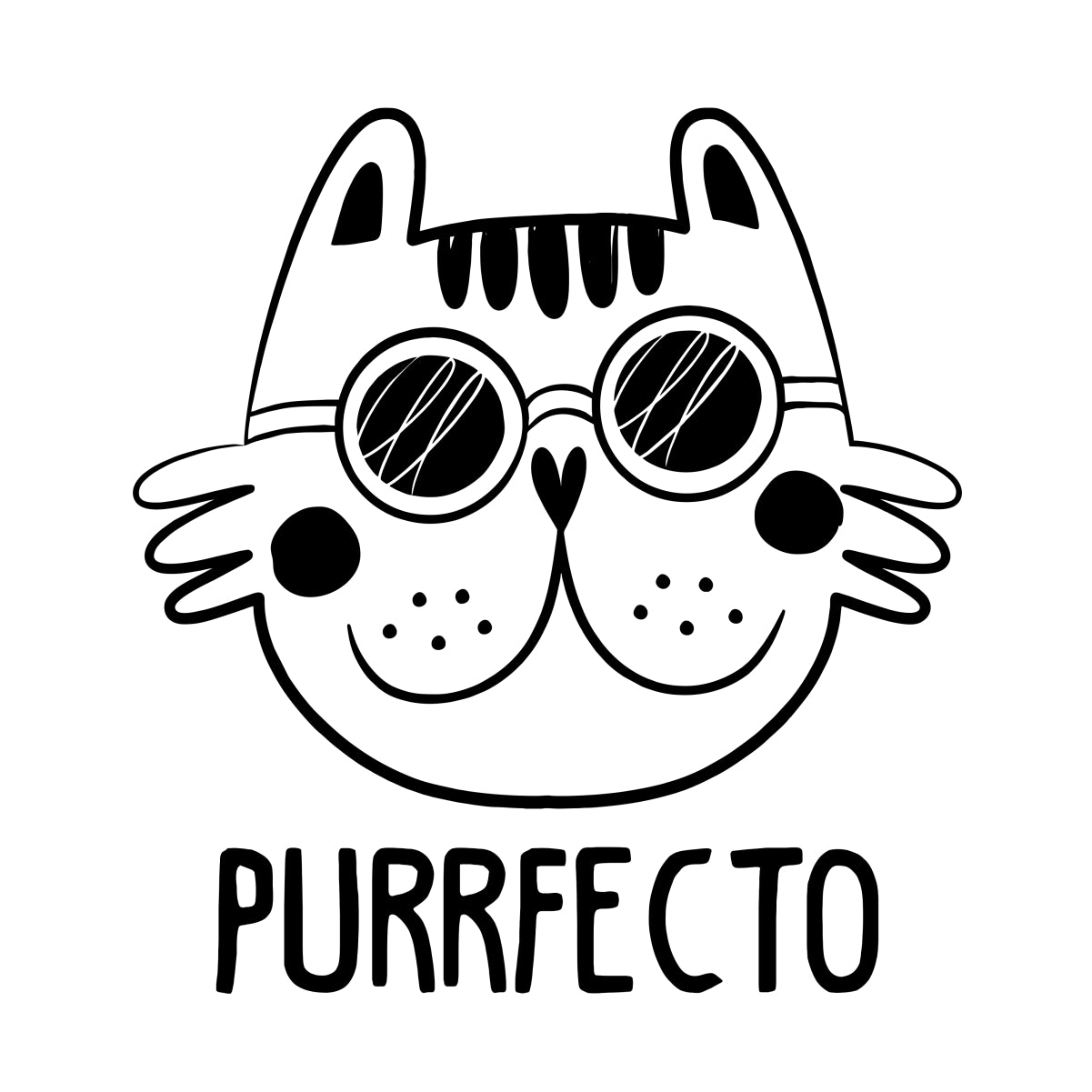 White Unisex T-shirt Purrfecto