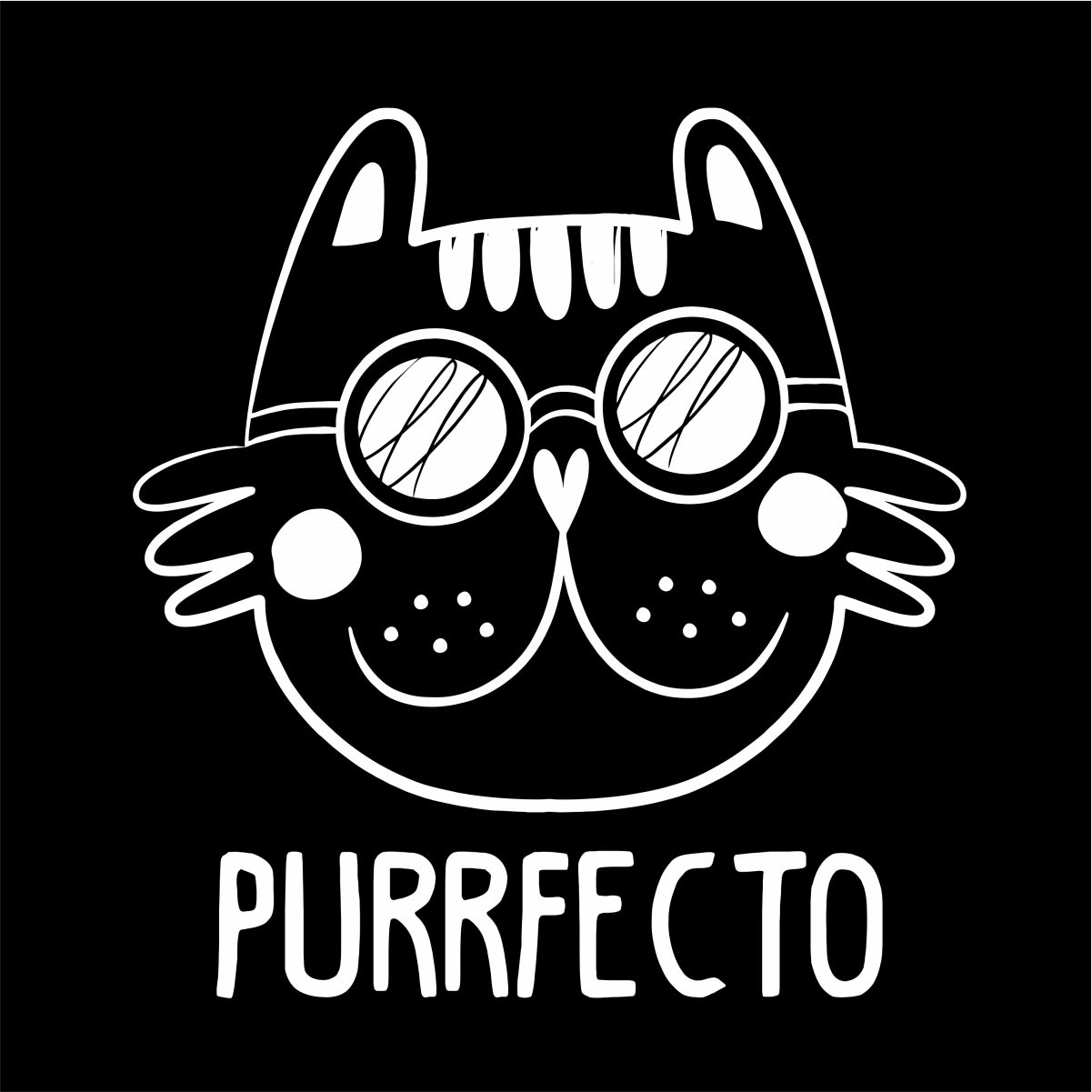 Black Unisex T-shirt Purrfecto