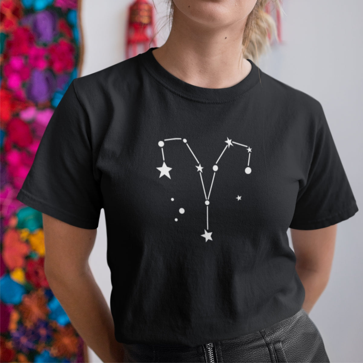 Black T-shirt Zodiac Aries