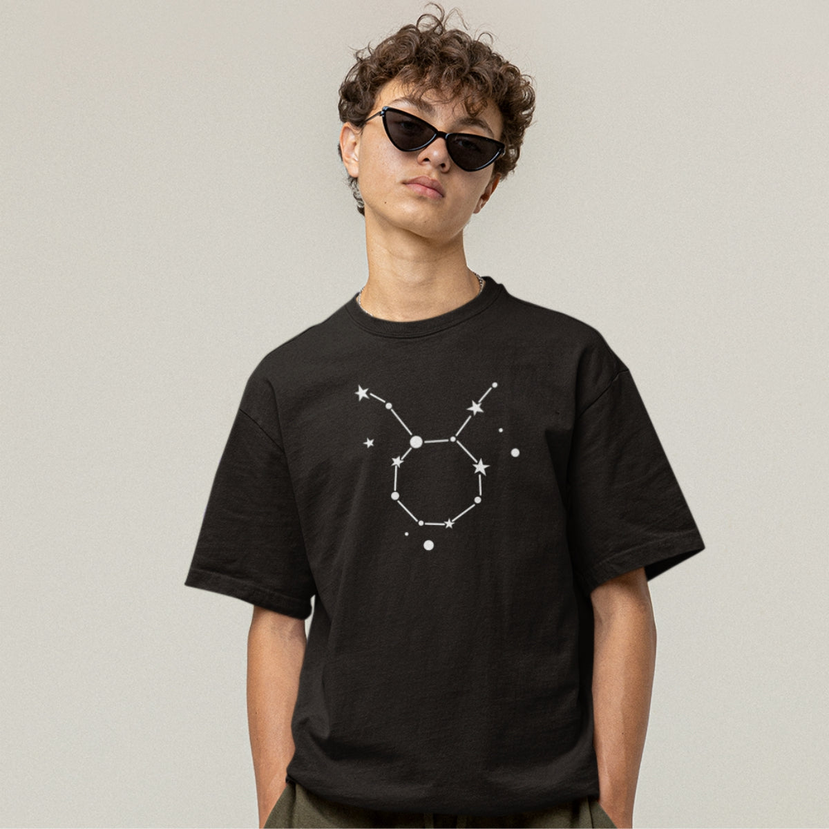 Black T-shirt Zodiac Aries