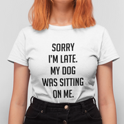 Women's White T-shirt Sorry