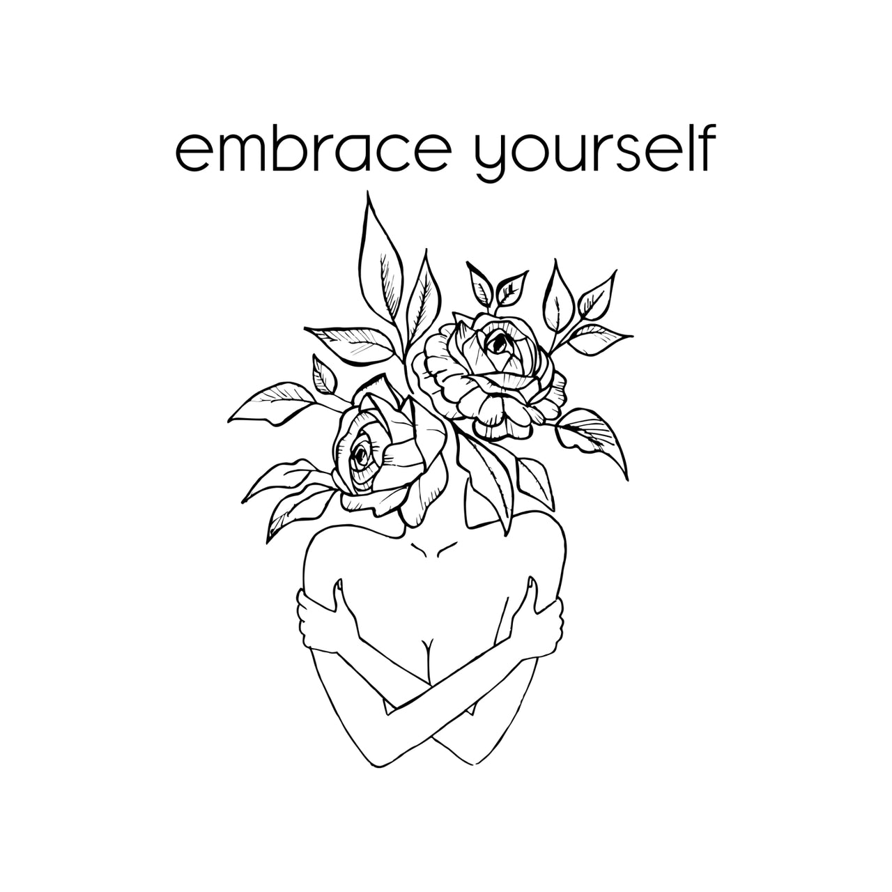 White T-shirt Embrace yourself