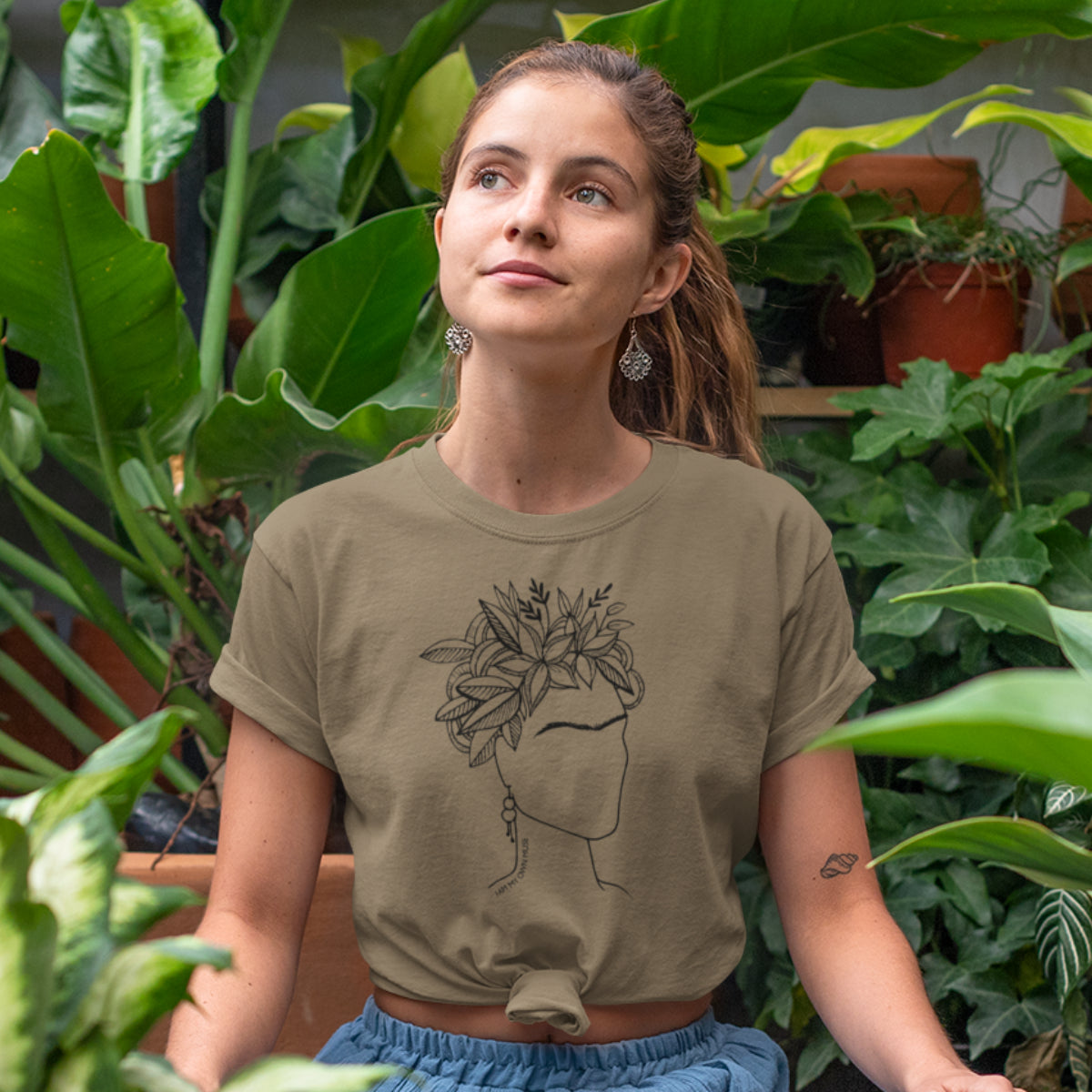 Khaki T-shirt Frida