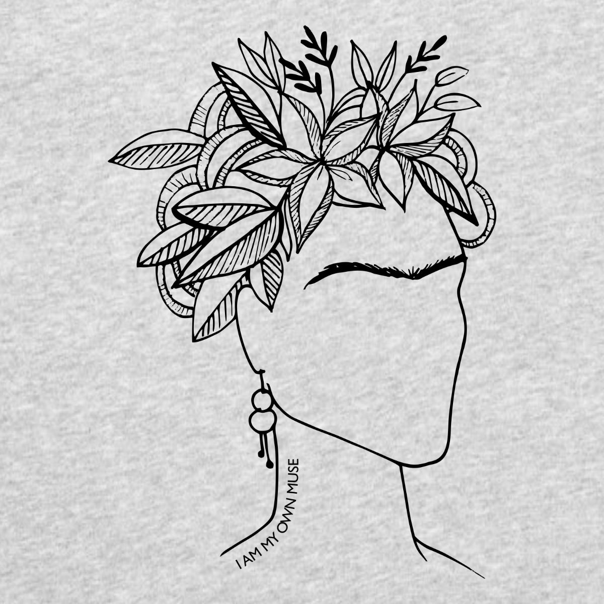 Grey-melange T-shirt Frida