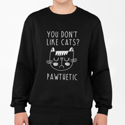 Black Sweatshirt Pawthetic