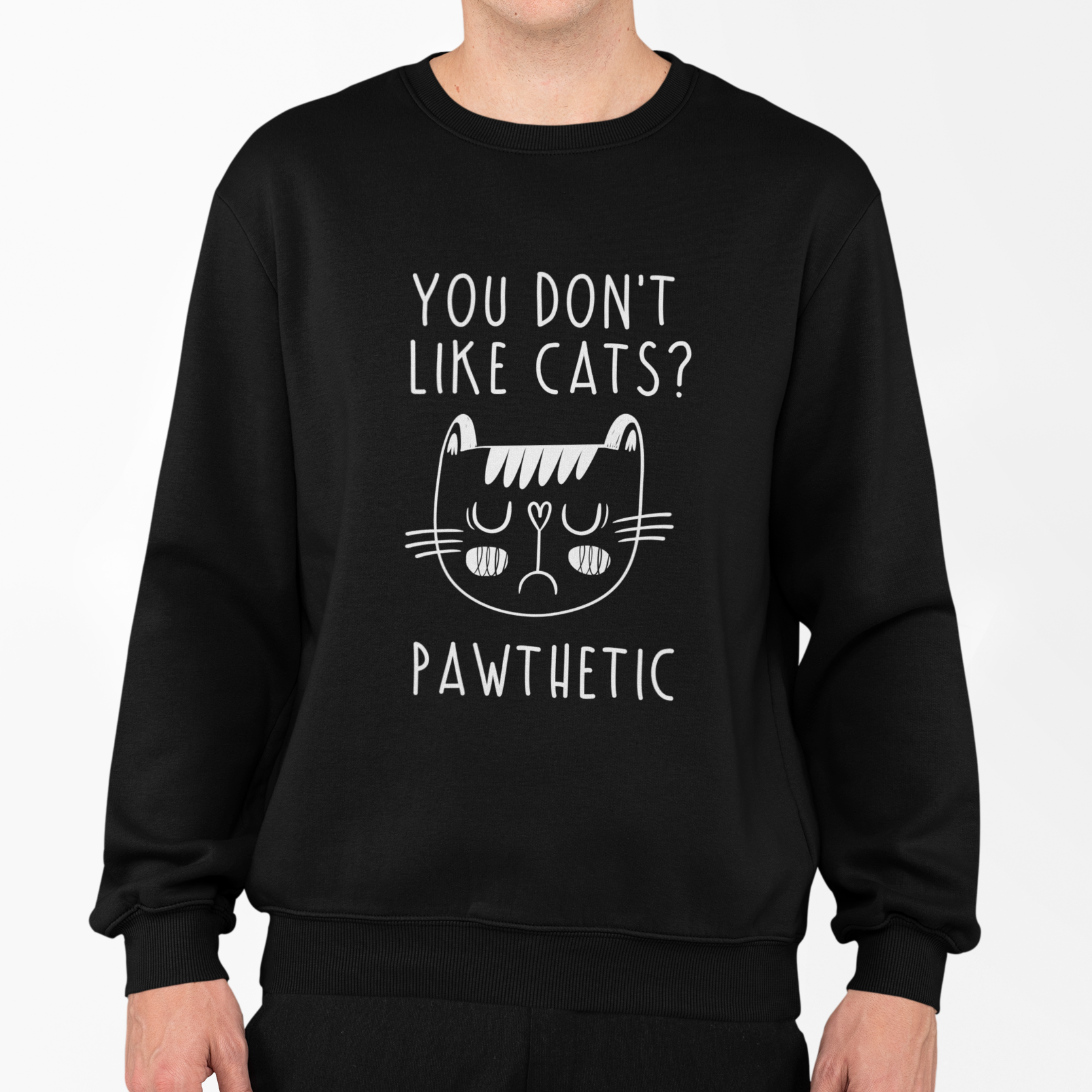 Black Sweatshirt Pawthetic