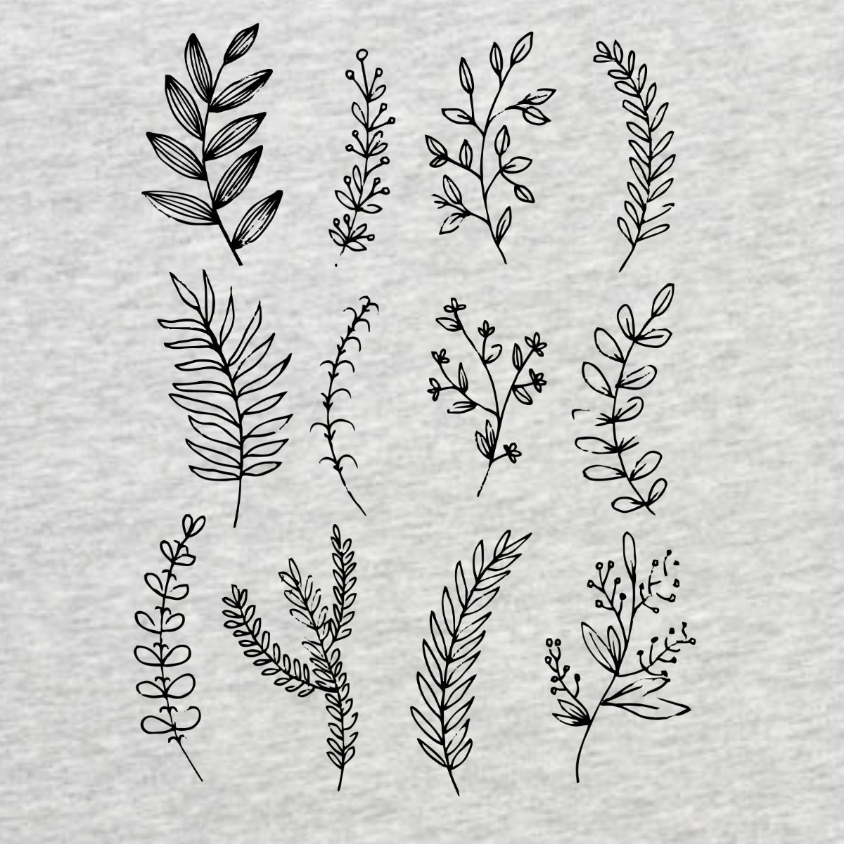 Grey Melange T-shirt Nature Motives