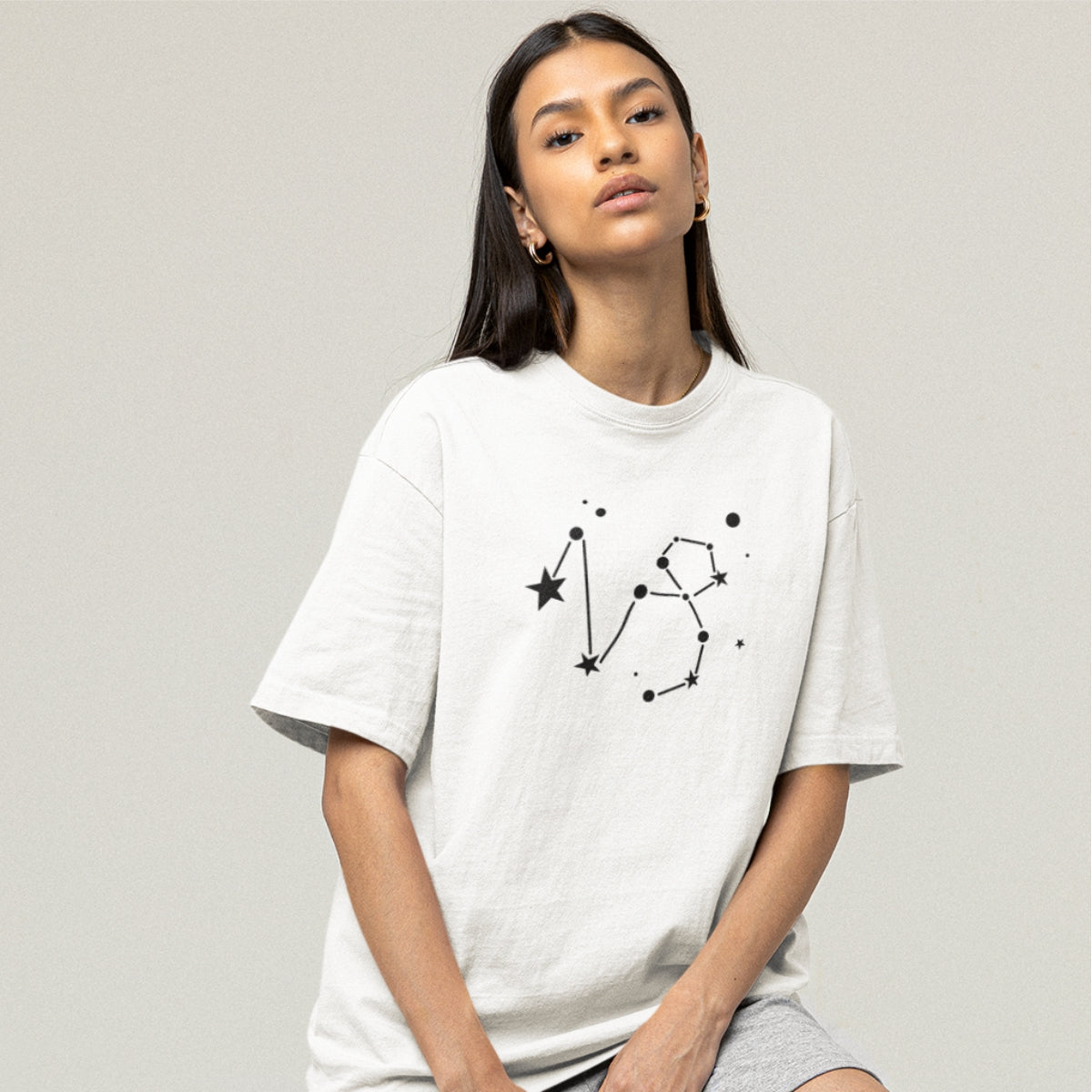 White T-shirt Zodiac Capricorn