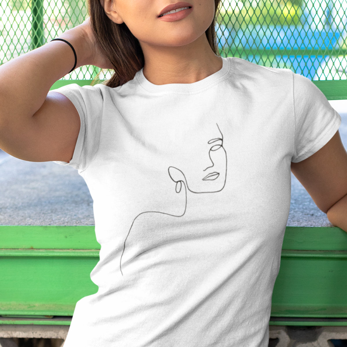 White T-shirt Girl