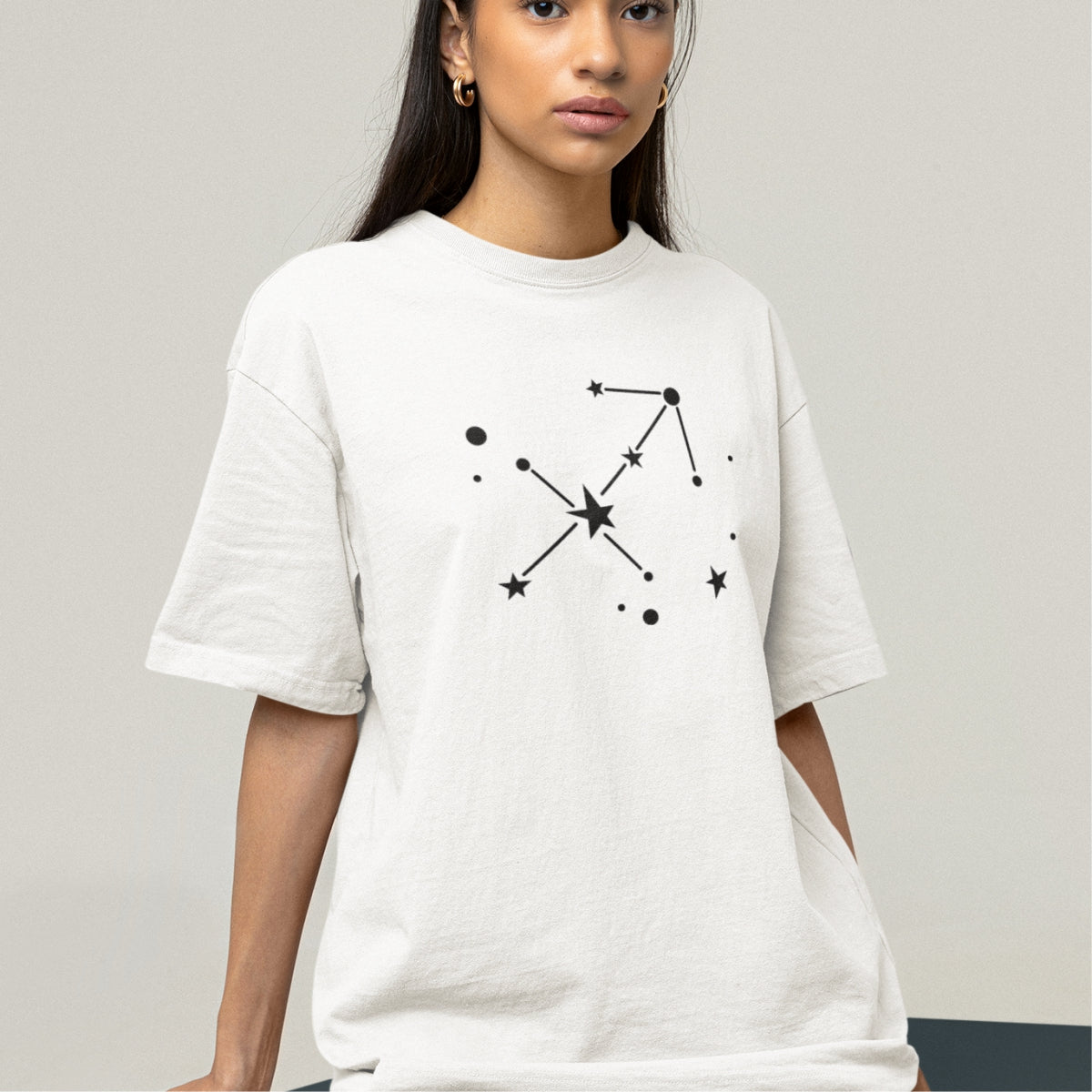 White T-shirt Zodiac Sagittarius