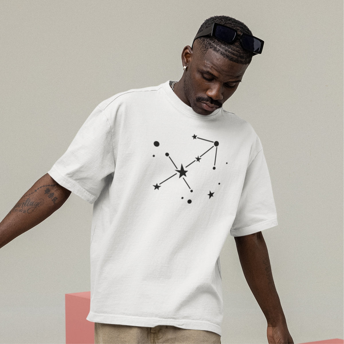 White T-shirt Zodiac Sagittarius