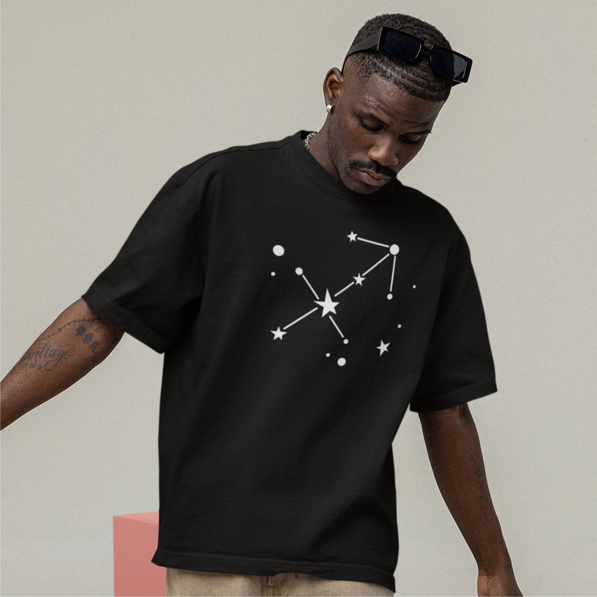 Black T-shirt Zodiac Sagittarius