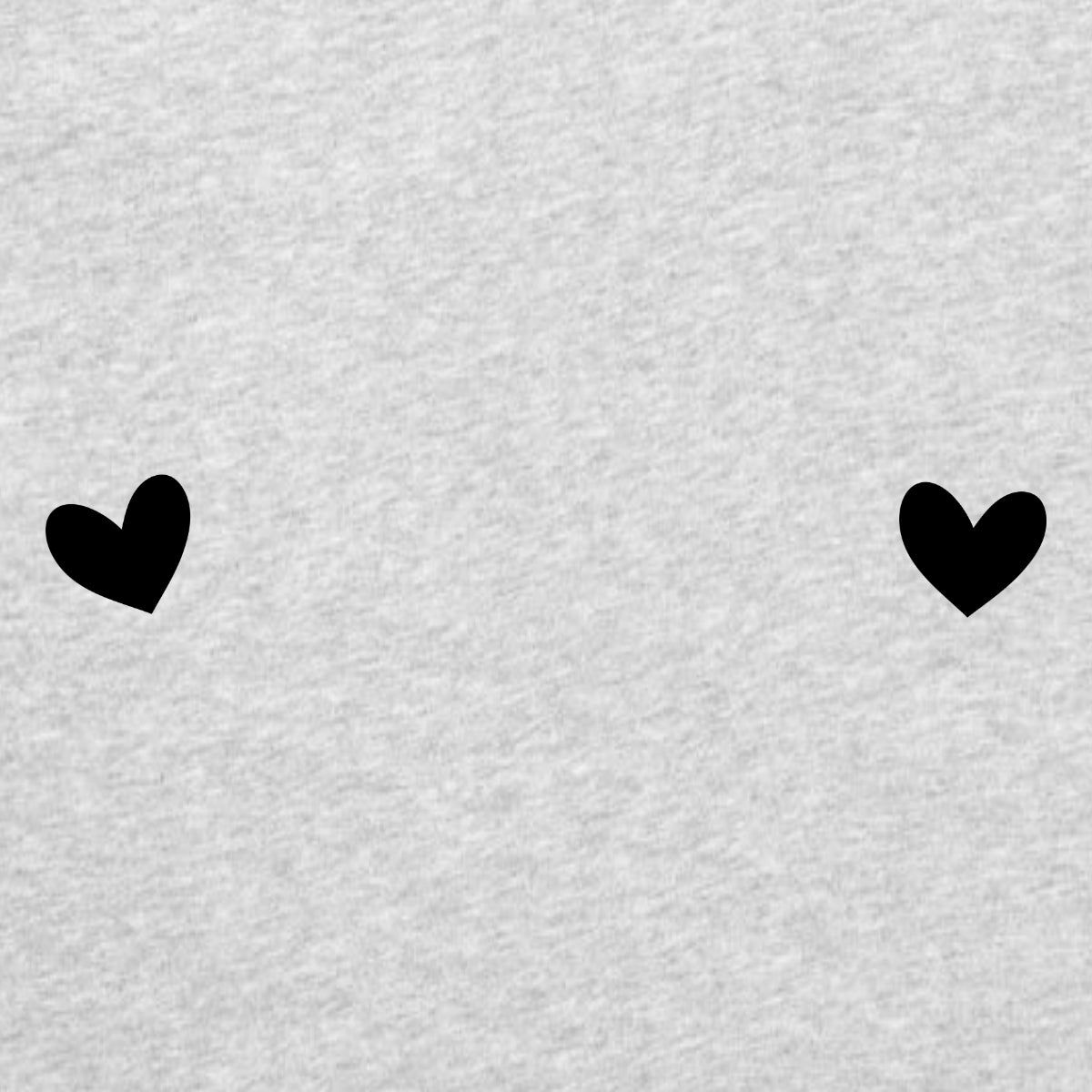 Grey-Melange T-shirt Hearts