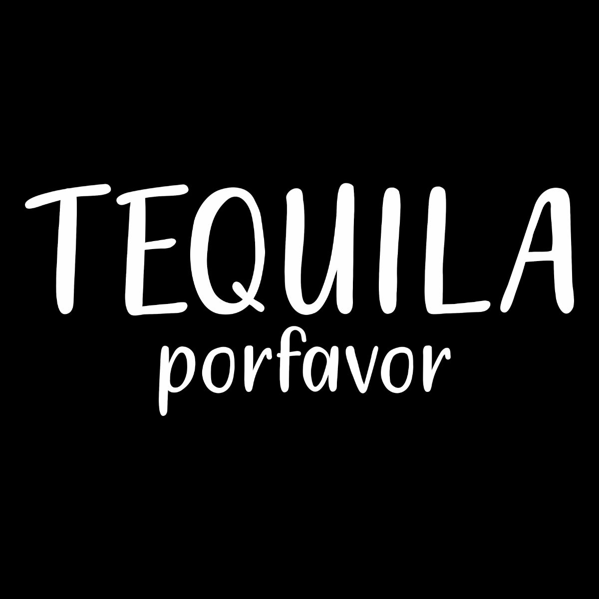 Women's Black T-shirt Tequila porfavor