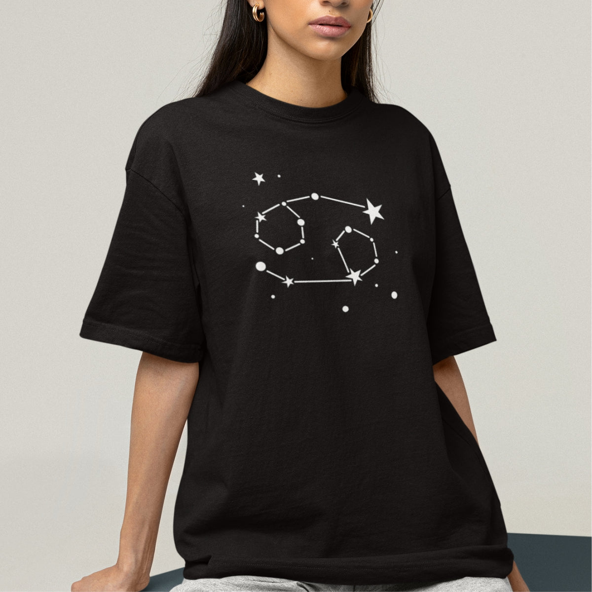 Black T-shirt Zodiac Cancer