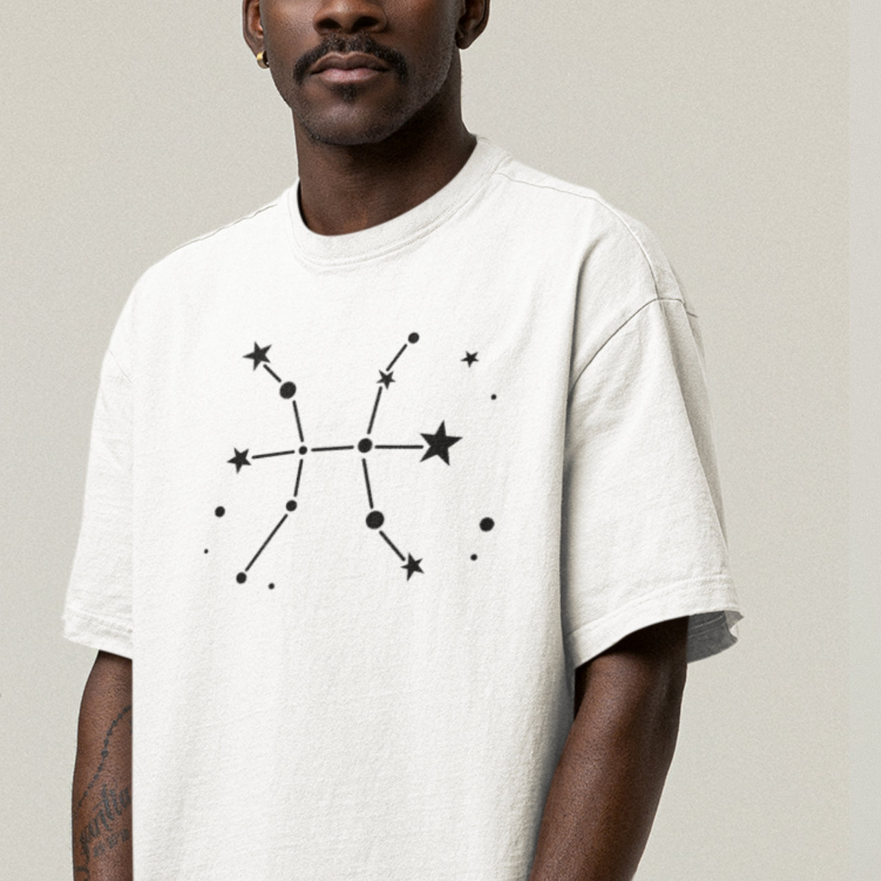 White T-shirt Zodiac Pisces